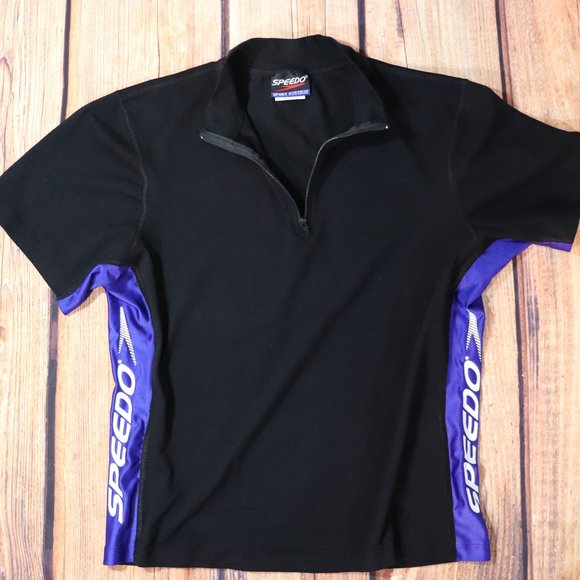 SPEEDO RASH GUARD TOP MEN'S WOMEN'S SURF SWIM XL - Picture 2 of 7